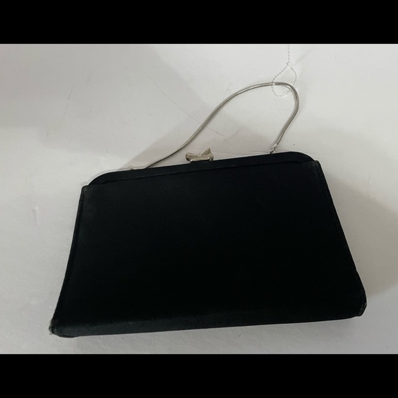 Vintage Rulo Creations Black Satin Clutch - Picture 2 of 5